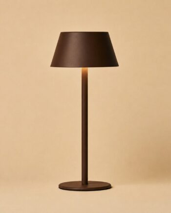 Milou Mocha Brown Genopladelig Bordlampe