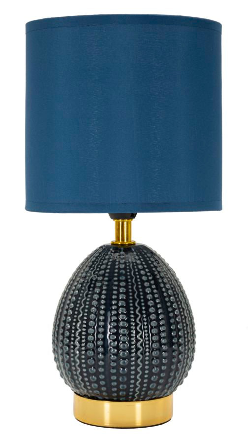 Moderne Bordlampe Jern And Stof 15x30x5