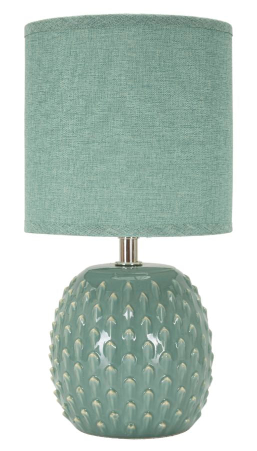 Moderne Bordlampe Keramik Metal Stof 14x27