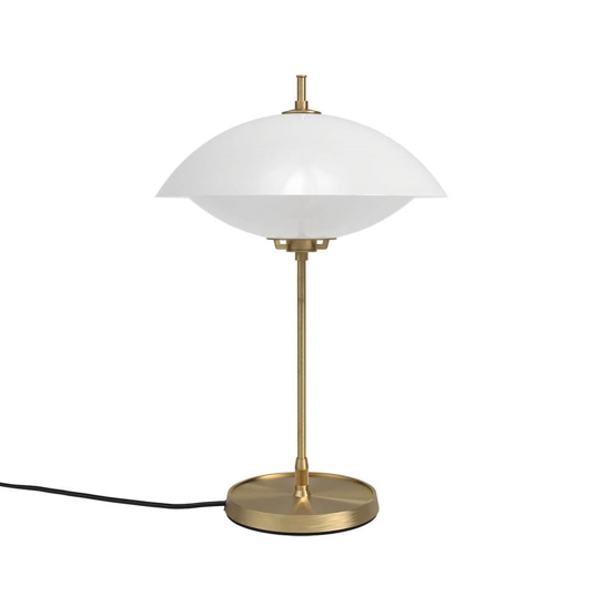 Musling Bordlampe Opal Messing