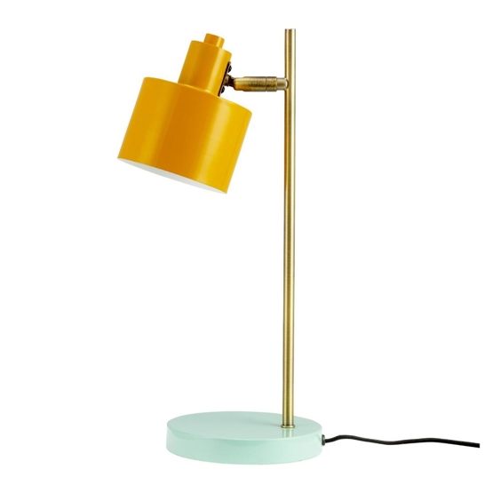 Ocean Bordlampe Karry Messing Turkis