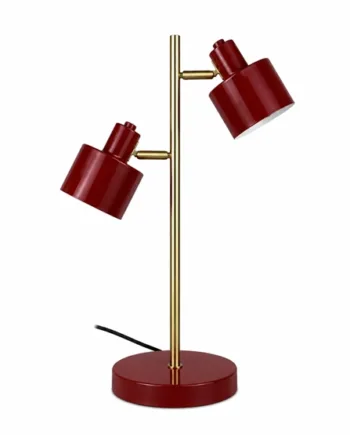 Ocean Bordlampe Skærme Mørkerød Messing