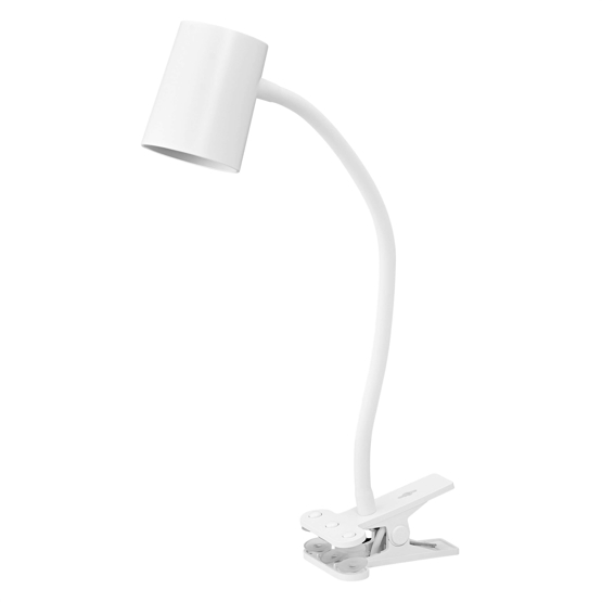 Office Line Desk Trapezium Clip Bordlampe Hvid
