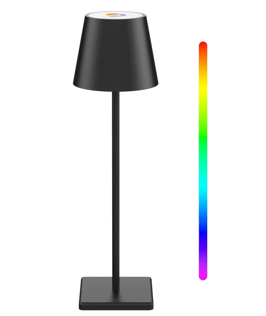 Opladelig Led Bordlampe Rgb Touch Dæmpbar