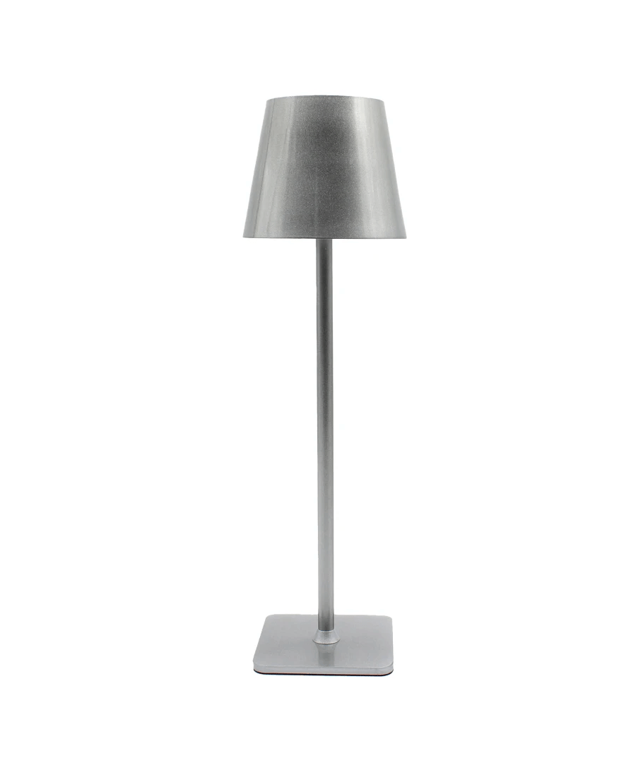 Opladelig Led Bordlampe Sølv Touch Dæmpbar