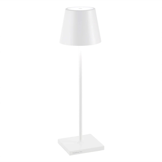 Poldina Batterilampe Bordlampe Hvid