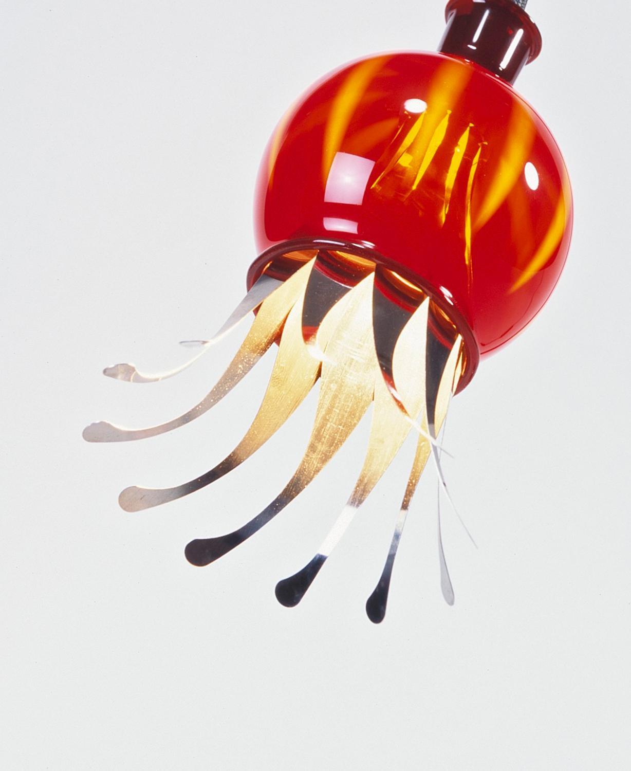 Poppy Bordlampe Serien Lighting Rød Beige