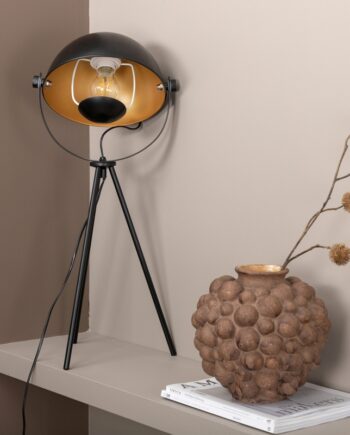 Quitis Bordlampe Sort Metal