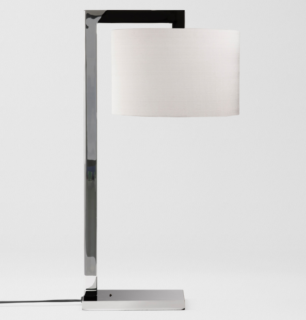 Ravello Bordlampe Fra Astro Lighting Poleret Krom Hvid