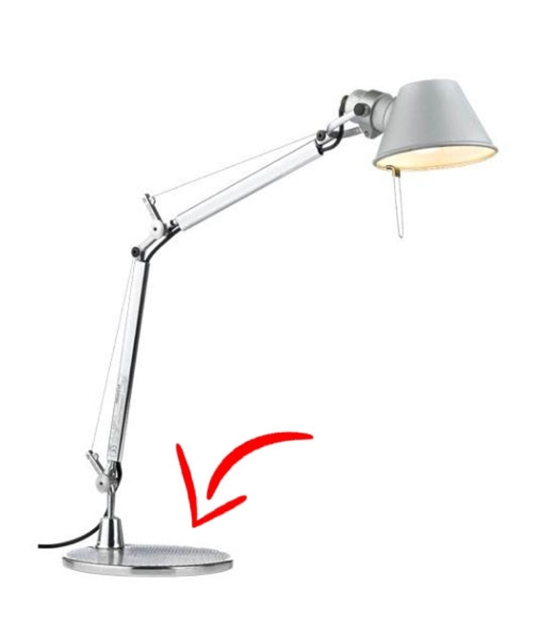 Reservedel: Fod Til Tolomeo Micro Bordlampe Aluminium