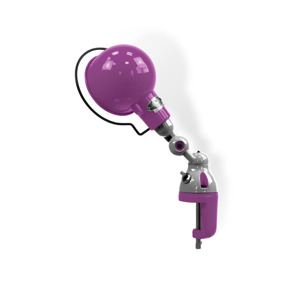 Signal Si302 Bordlampe Klemme Fra Jield Violet Fuschia Blank Poleret