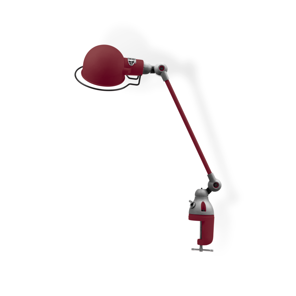 Signal Si312 Bordlampe Klemme Fra Jield Burgundy Blank Poleret
