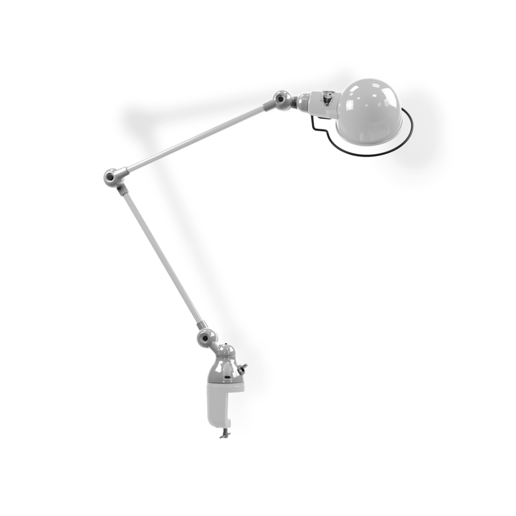 Signal Si332 Bordlampe Klemme Fra Jield Silver Grey Blank Poleret