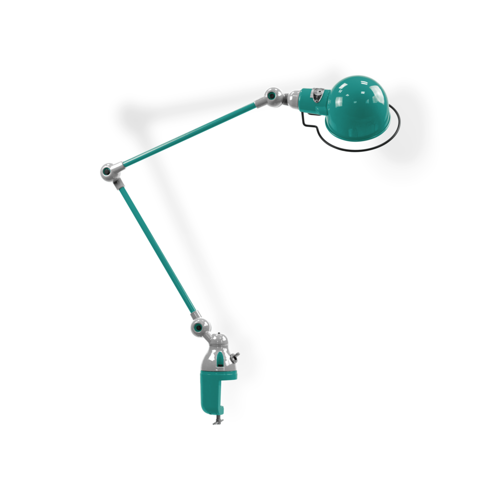 Signal Si332 Bordlampe Klemme Fra Jield Water Blue Blank Poleret