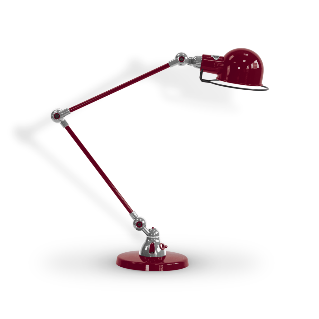 Signal Si333 Bordlampe Fra Jield Burgundy Blank Poleret