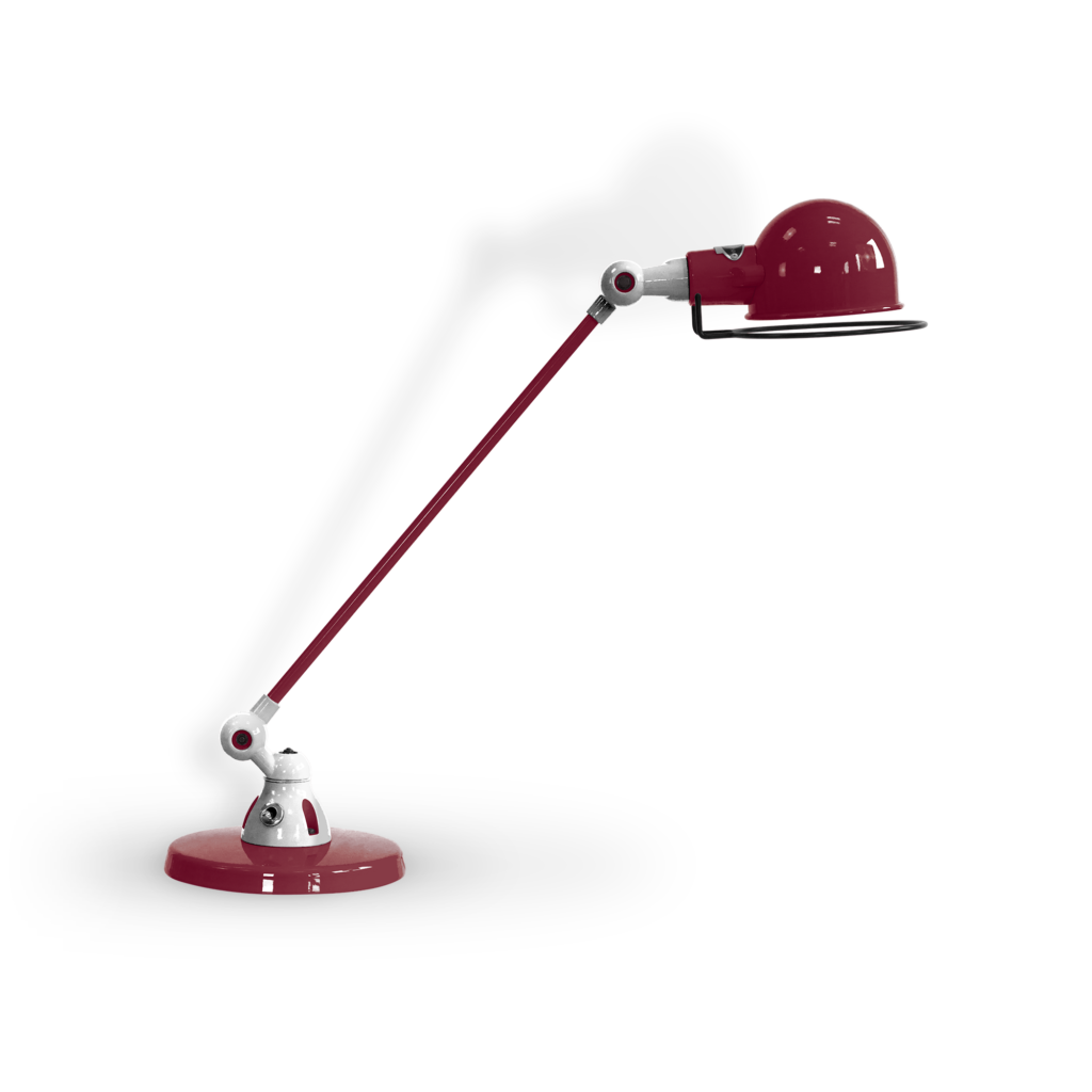 Signal Si400 Bordlampe Fra Jield Burgundy Blank Poleret