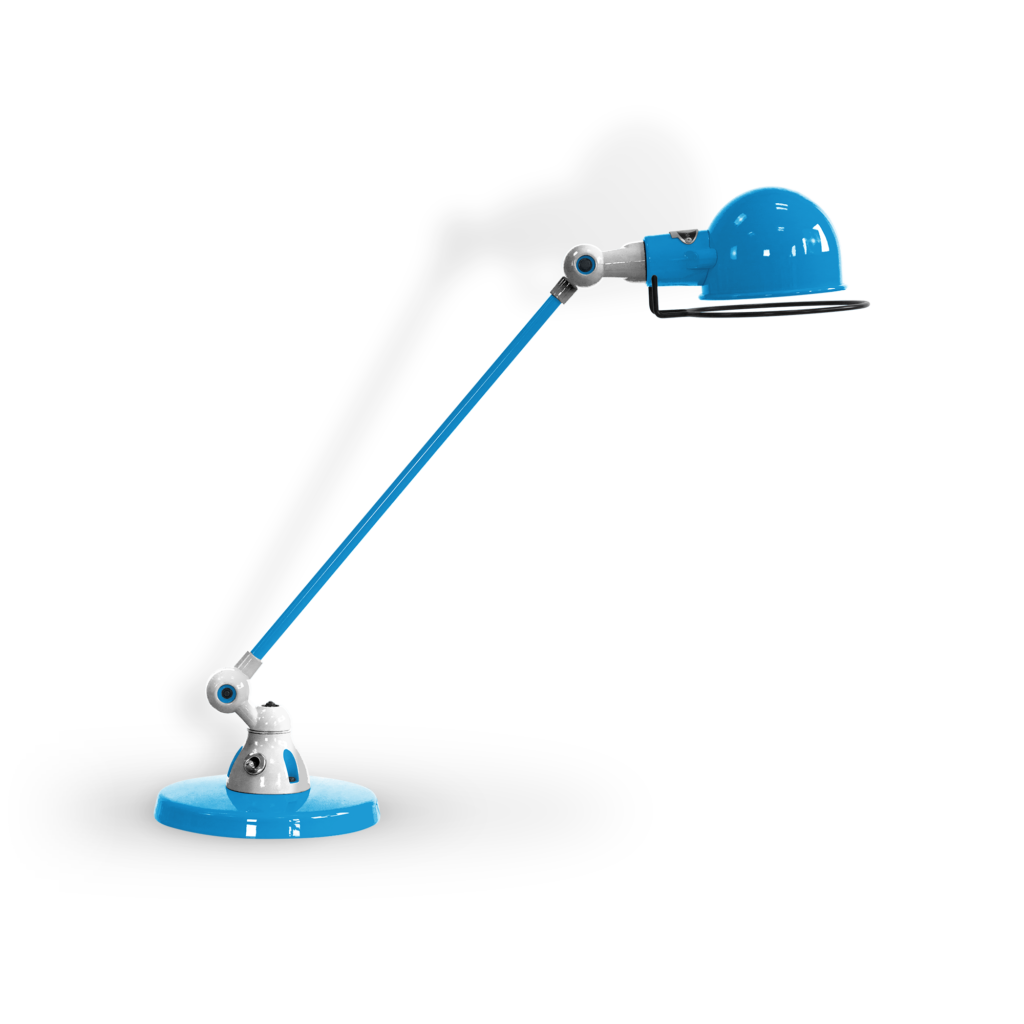 Signal Si400 Bordlampe Fra Jield Light Blue Blank Poleret