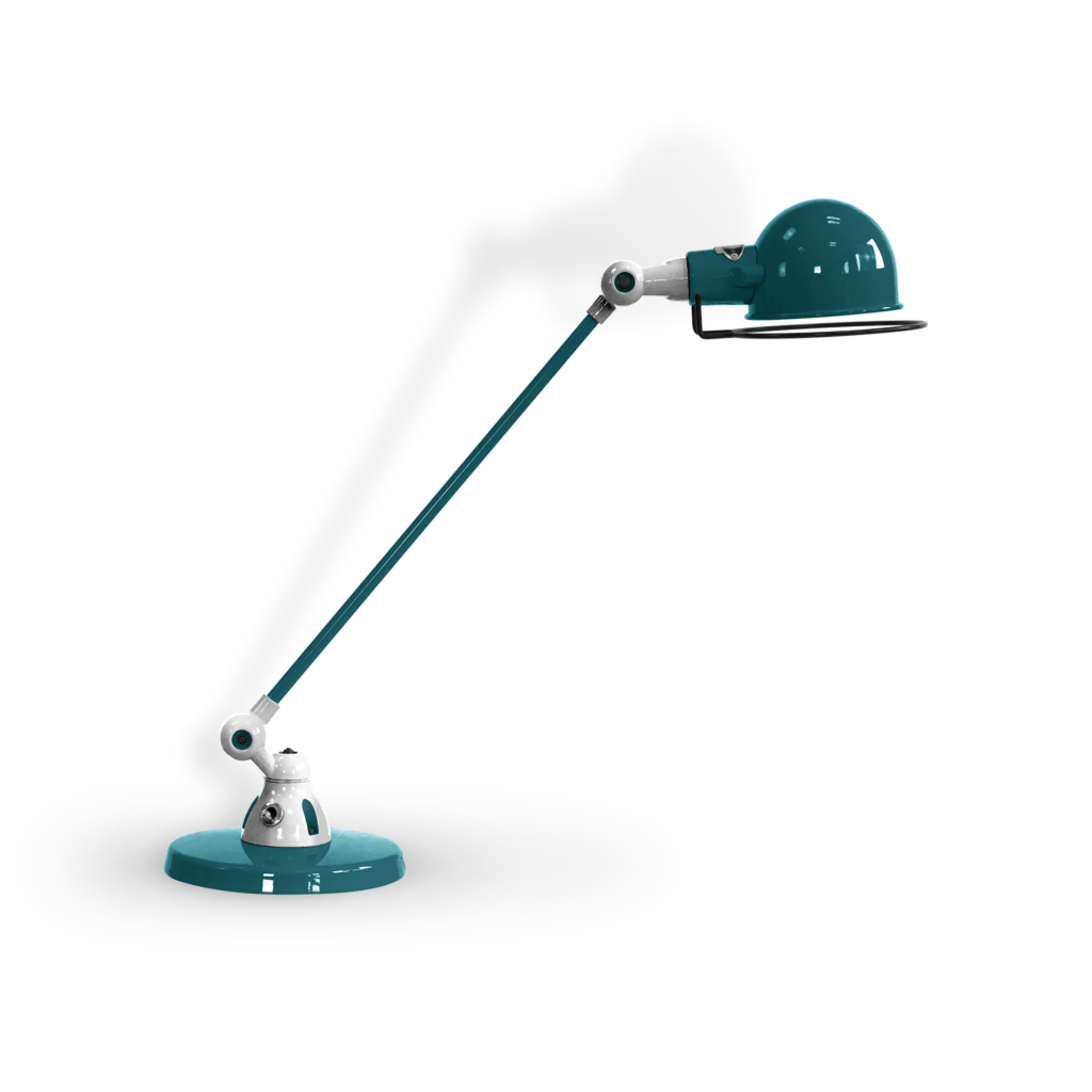 Signal Si400 Bordlampe Fra Jield Ocean Blue Blank Poleret