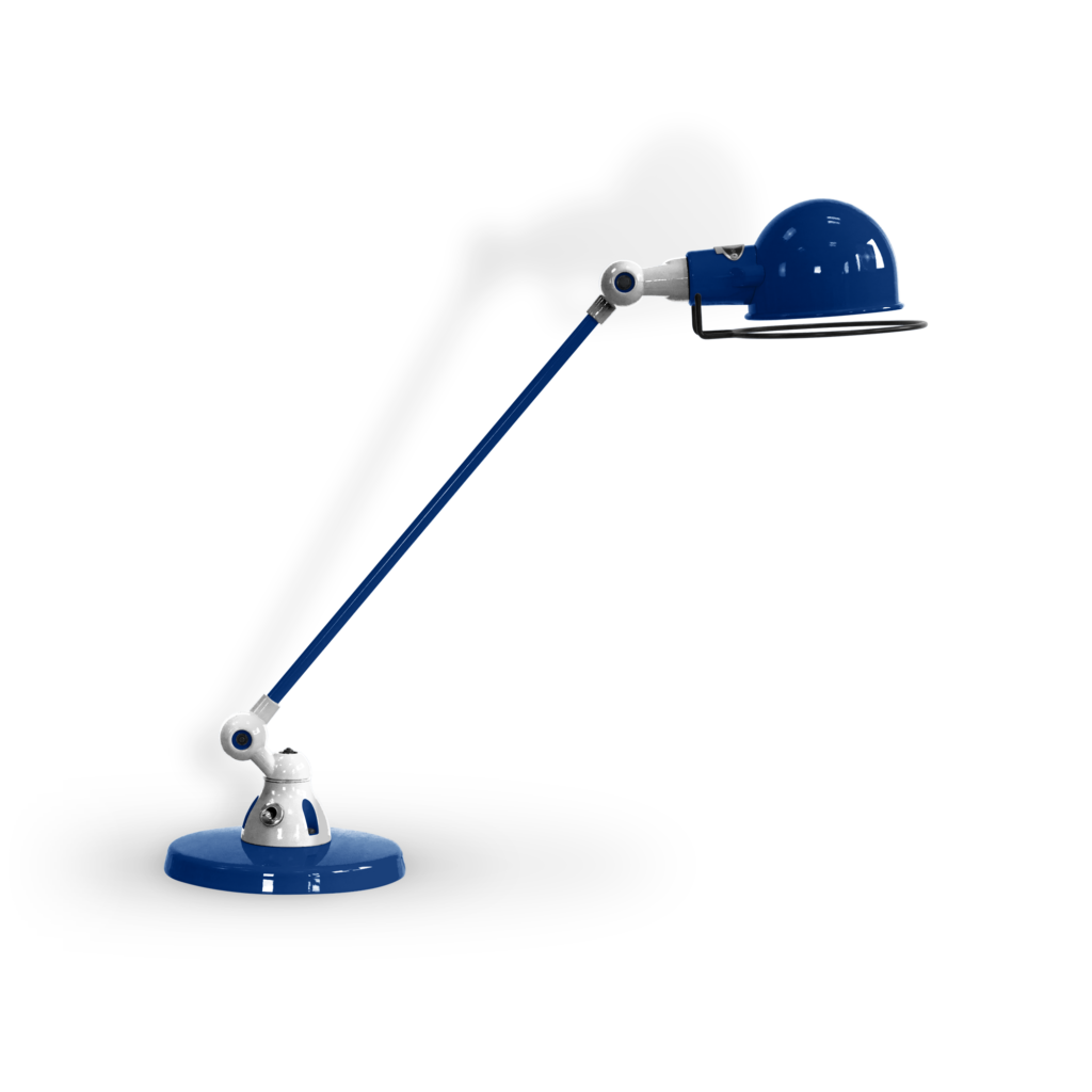 Signal Si400 Bordlampe Fra Jield Sapphire Blue Blank Poleret