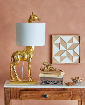 Silas Bordlampe Guld Polyresin
