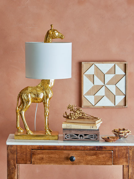 Silas Bordlampe Guld Polyresin