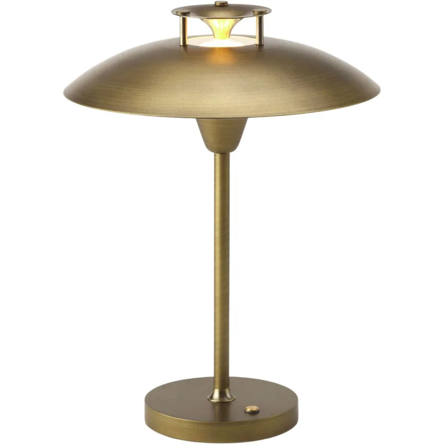 Stepp Portable Bordlampe Fra Halo Design Antik Brass