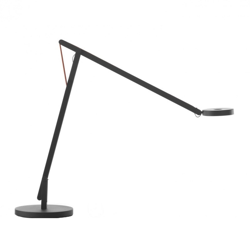 String Mini Bordlampe Fra Rotaliana Mat Sort Silver Almindelig Dæmper