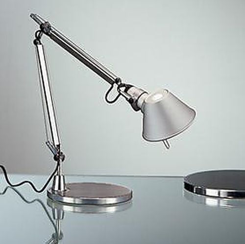 Tolomeo Micro Led Aluminium Bordlampe Artemide Med Bordklemme