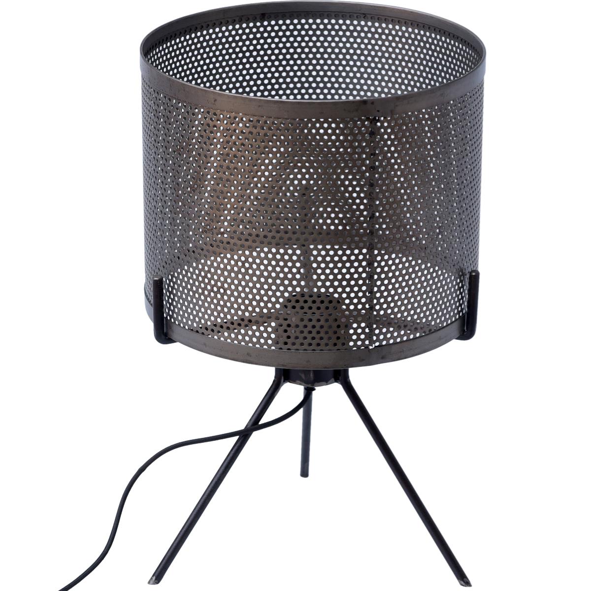 Trademark Living Rund Bordlampe Jern Klar Lak