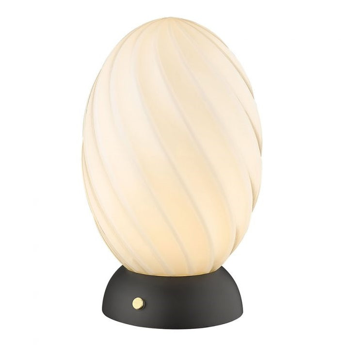 Twist Oval Bordlampe Fra Halo Design Sort