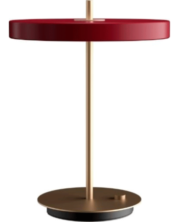 Umage Asteria Bordlampe Med Usb Rød