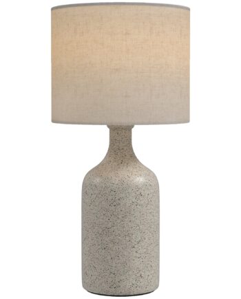 Vintage Bordlampe Med Keramisk Fod Sand Beige