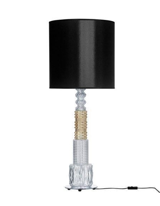 Vintage Bordlampe Sort Skærm