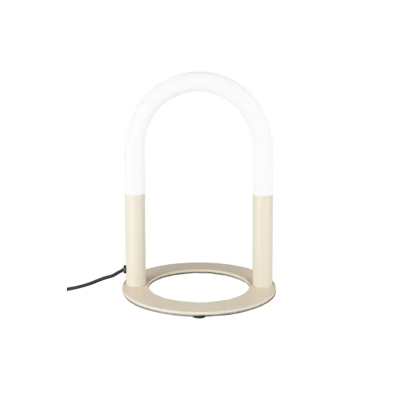 Zuiver Arch Bordlampe Hvid Akryl Beige Metal
